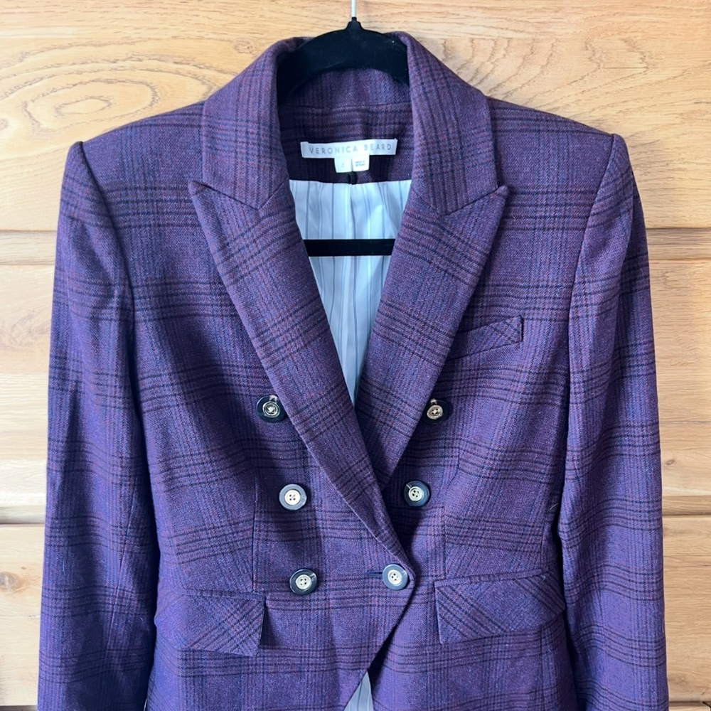 Veronica Beard Plaid Dicky Jacket. SZ 2